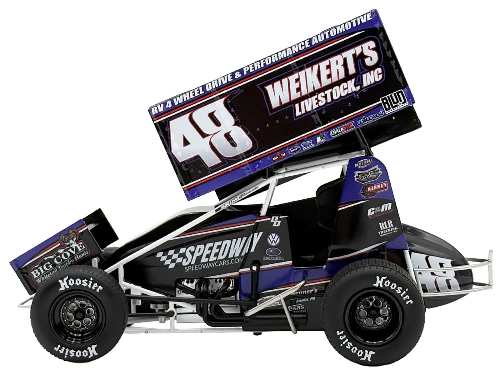 Winged Sprint Car #48 Danny Dietrich &quot;Weikert's Livestock - Speedway Cars&quot; Gary Kauffman Racing (2025) 1/18 Diecast Model Car by ACME