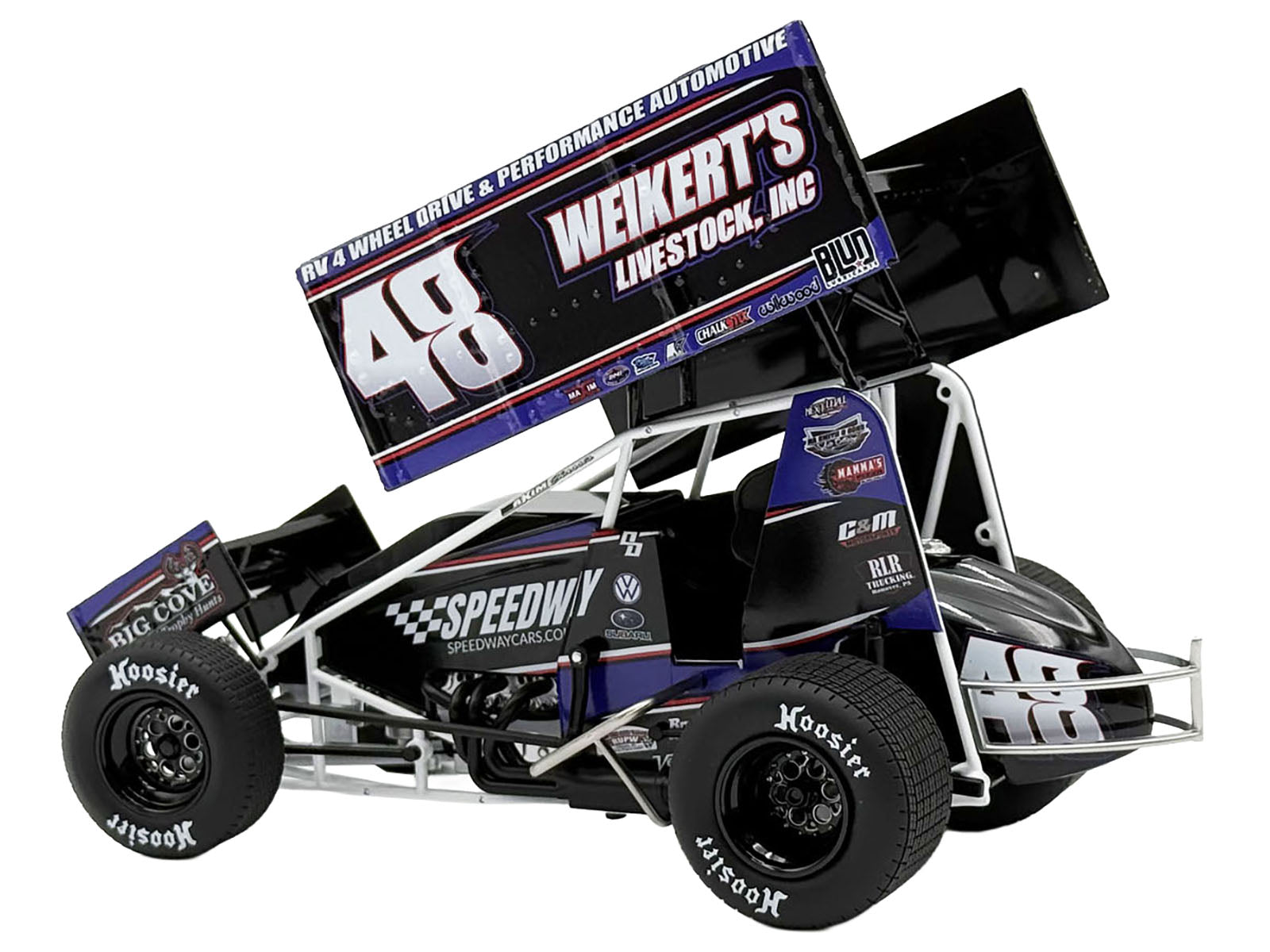 Winged Sprint Car #48 Danny Dietrich &quot;Weikert's Livestock - Speedway Cars&quot; Gary Kauffman Racing (2025) 1/18 Diecast Model Car by ACME