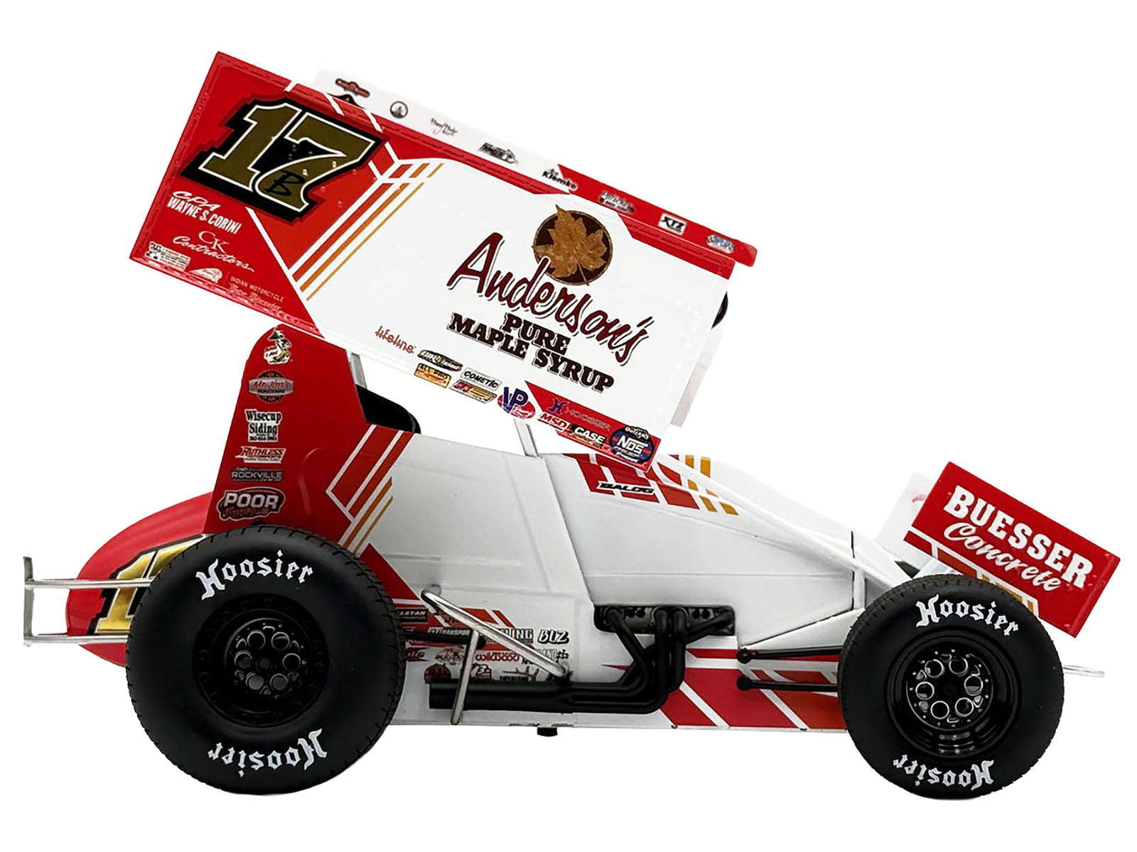 Winged Sprint Car #17B Bill Balog &quot;Anderson's Pure Maple Syrup&quot; (2025) 1/18 Diecast Model Car by ACME