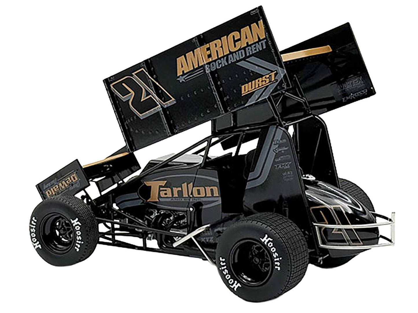 Winged Sprint Car #21 Tanner Holmes &quot;Tarlton - American Rock and Rent&quot; (2025) 1/18 Diecast Model Car by ACME