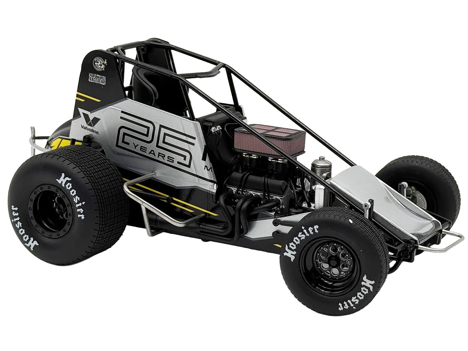 Winged Sprint Car #17 Cory Eliason &quot;Devil Race Karts&quot; Monte Motorsports (2025) 1/18 Diecast Model Car by ACME