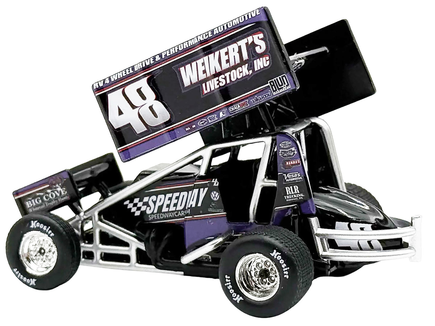 Winged Sprint Car #48 Danny Dietrich &quot;Weikert's Livestock - Speedway Cars&quot; Gary Kauffman Racing (2025) 1/50 Diecast Model Car by ACME