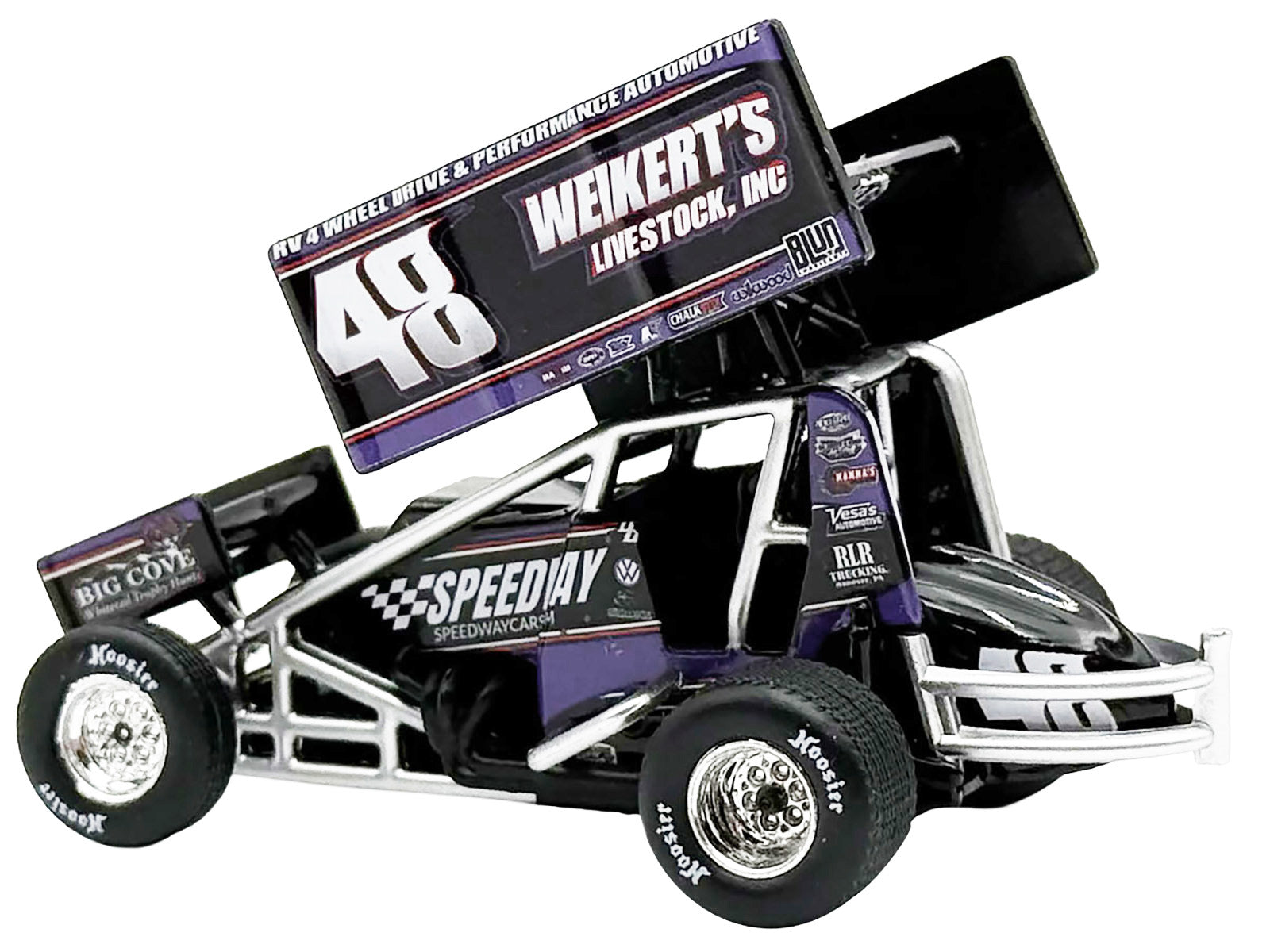 Winged Sprint Car #48 Danny Dietrich &quot;Weikert's Livestock - Speedway Cars&quot; Gary Kauffman Racing (2025) 1/50 Diecast Model Car by ACME