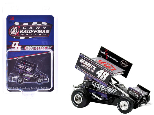 Winged Sprint Car #48 Danny Dietrich &quot;Weikert's Livestock - Speedway Cars&quot; Gary Kauffman Racing (2025) 1/50 Diecast Model Car by ACME