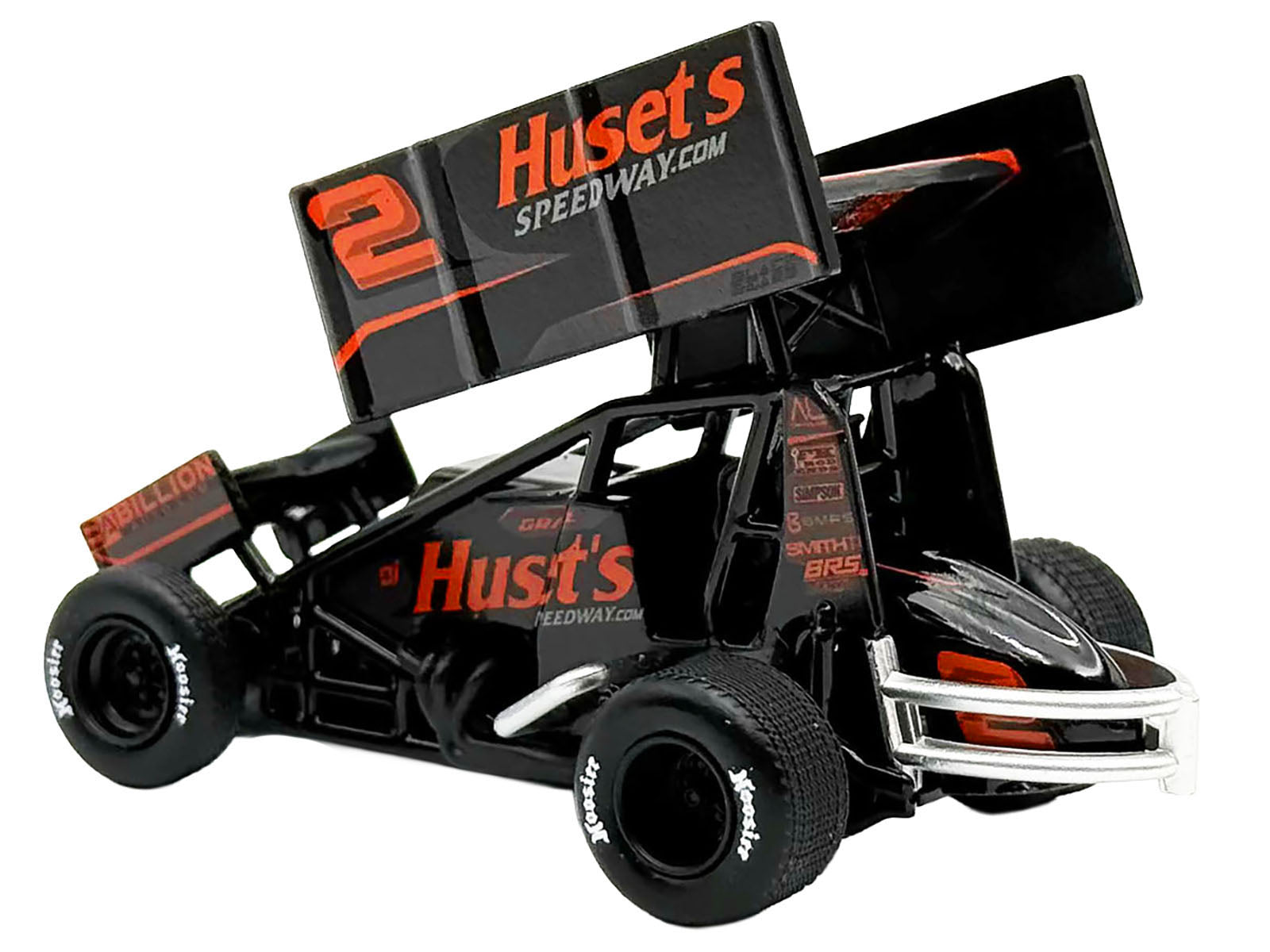Winged Sprint Car #2 David Gravel &quot;Huset's Speedway&quot; (2025) 1/50 Diecast Model Car by ACME