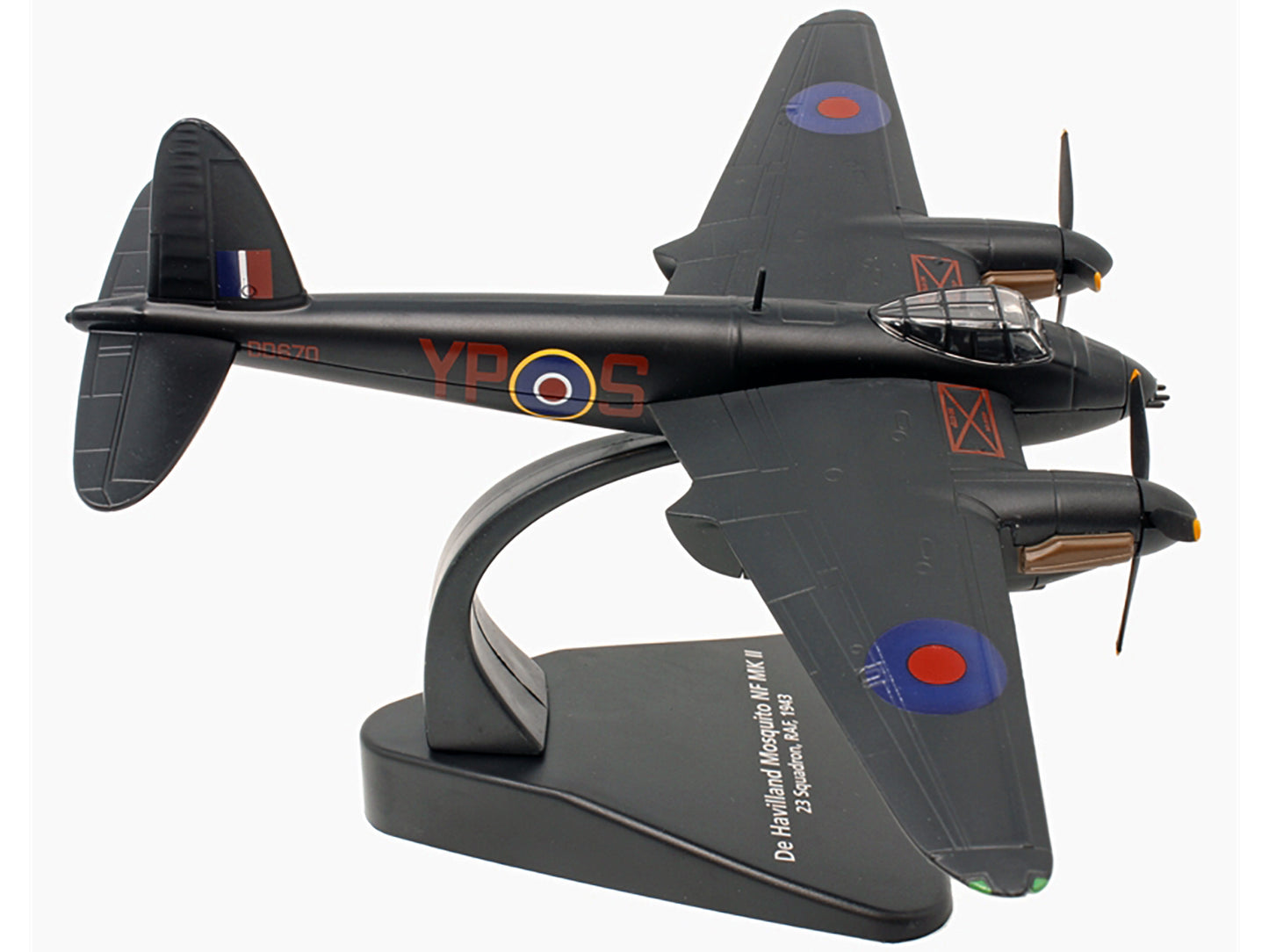 De Havilland Mosquito NF MK II War Plane 23 Squadron RAF (1943) &quot;Oxford Aviation&quot; Series 1/72 Diecast Model Airplane by Oxford Diecast