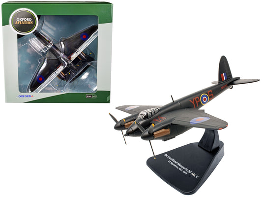 De Havilland Mosquito NF MK II War Plane 23 Squadron RAF (1943) &quot;Oxford Aviation&quot; Series 1/72 Diecast Model Airplane by Oxford Diecast
