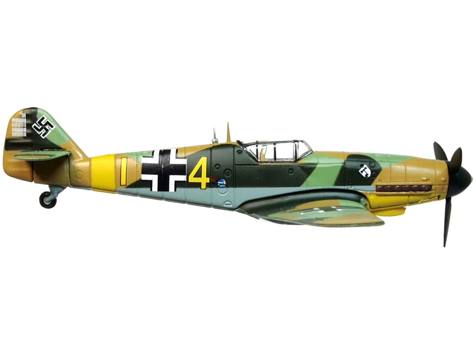 Messerschmitt Bf 109F-4 Fighter Plane &quot;Ofw. Eberhard von Boremski 9/JG3 Eastern Front&quot; (1942) &quot;Oxford Aviation&quot; Series 1/72 Diecast Model Airplane by Oxford Diecast