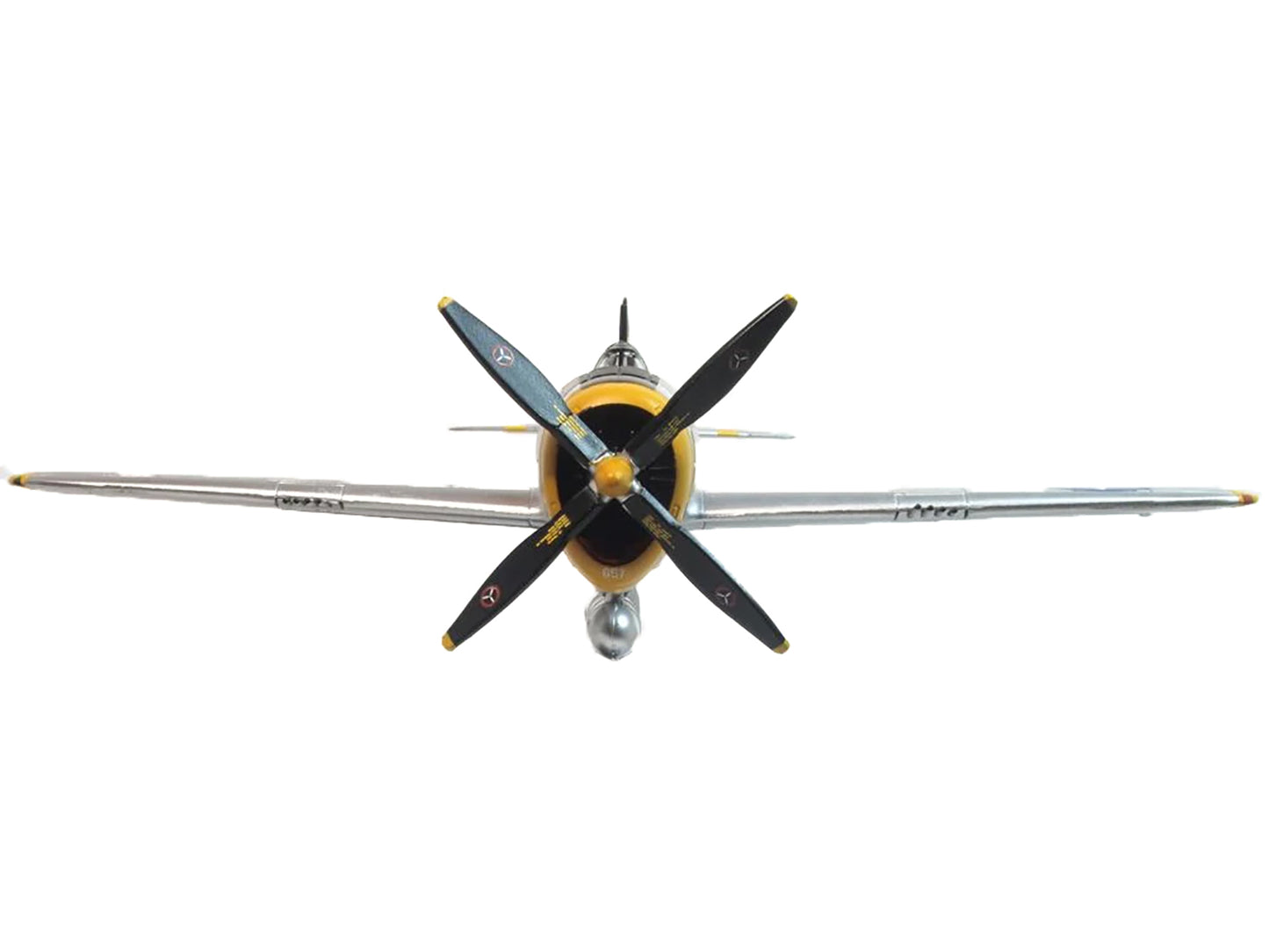 Republic P-47D Thunderbolt Fighter Plane USAAF &quot;Captain Daniel Boone 333rd Fighter Squadron 318th Fighter Group&quot; &quot;Oxford Aviation&quot; Series 1/72 Diecast Model Airplane by Oxford Diecast