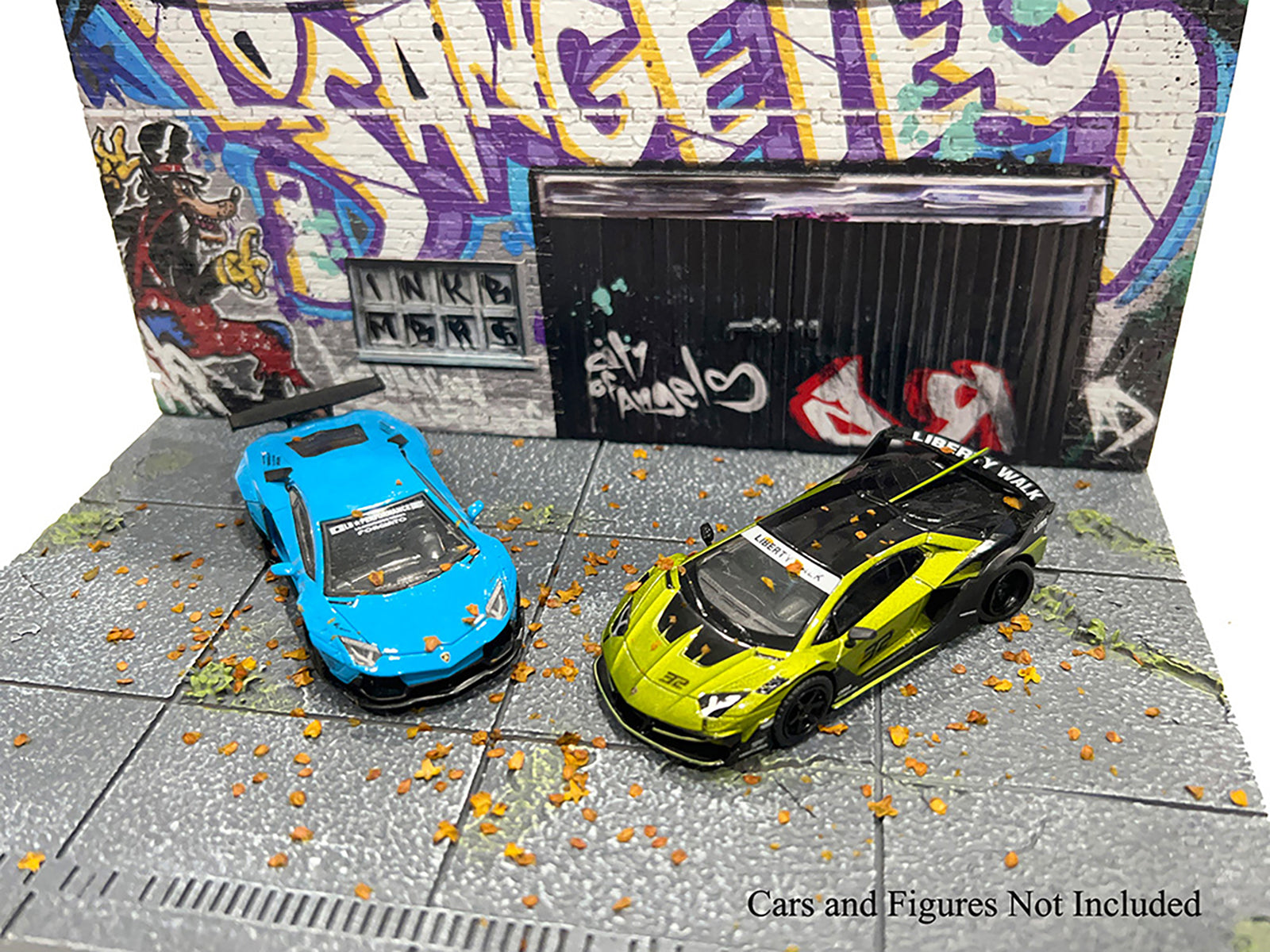 &quot;American Diorama X INK BMBRS - LA Graffiti&quot; Street Art Diorama for 1/64 Scale Models by American Diorama