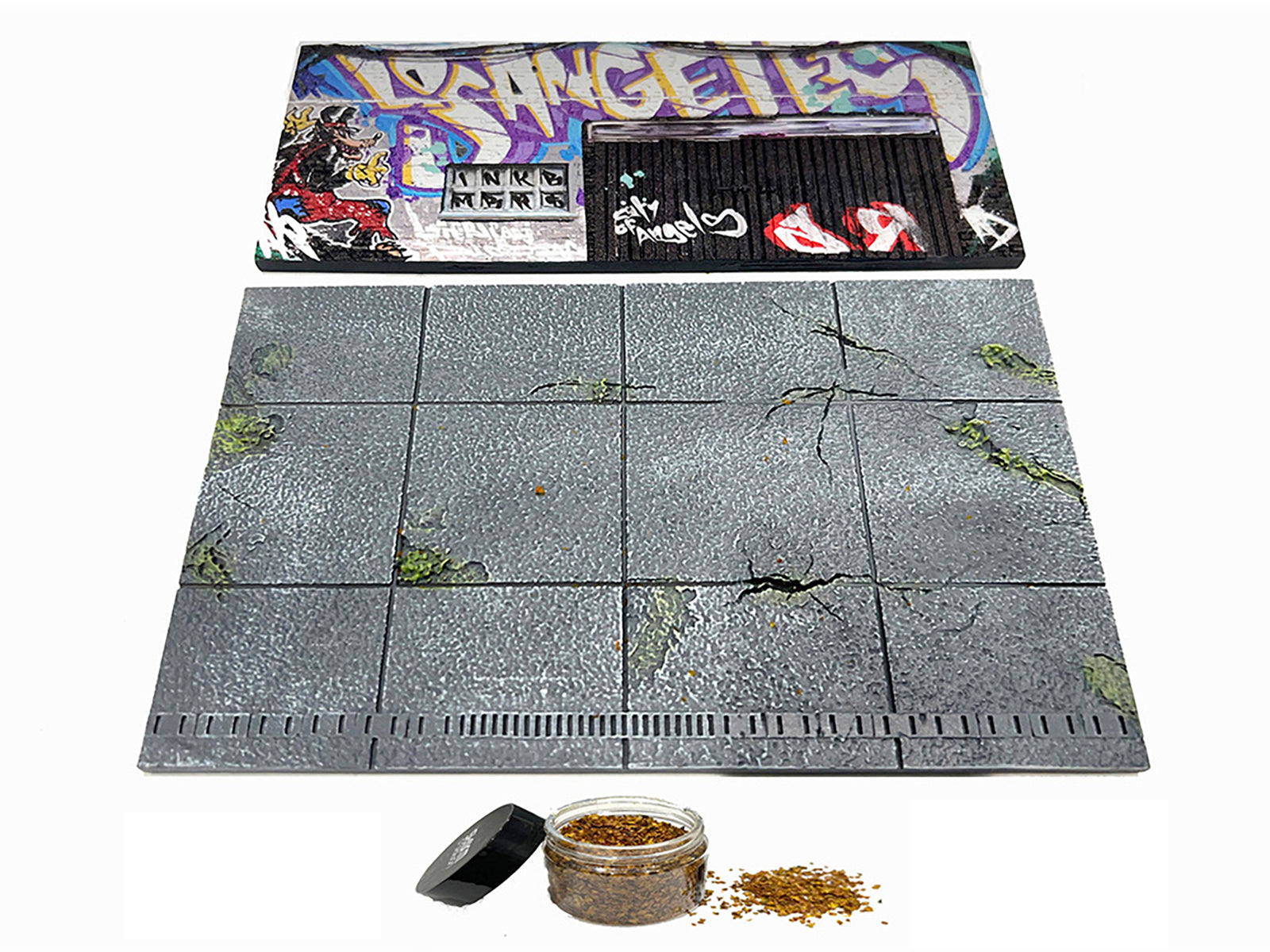 &quot;American Diorama X INK BMBRS - LA Graffiti&quot; Street Art Diorama for 1/64 Scale Models by American Diorama