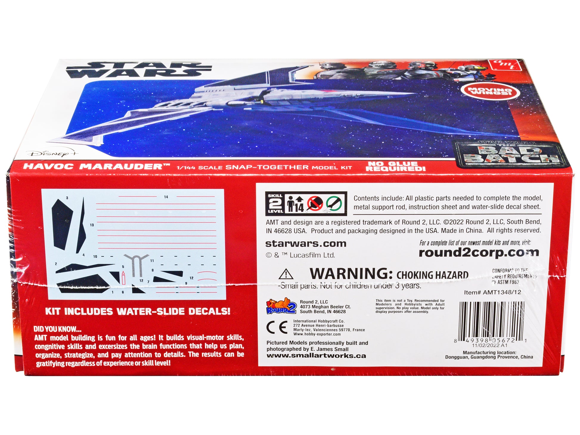 Skill 2 Model Kit Havoc Marauder Space Ship &quot;Star Wars: The Bad Batch&quot; (2021-Current) TV Series 1/144 Scale Model by AMT