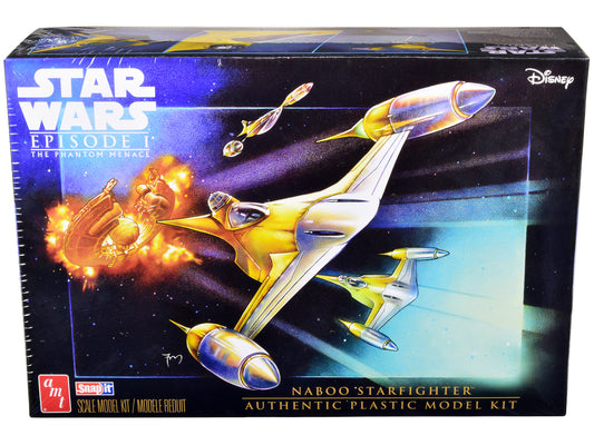 Skill 2 Model Kit Naboo Starfighter Spaceship &quot;Star Wars: Episode I - The Phantom Menace&quot; (1999) Movie 1/48 Scale Model by AMT