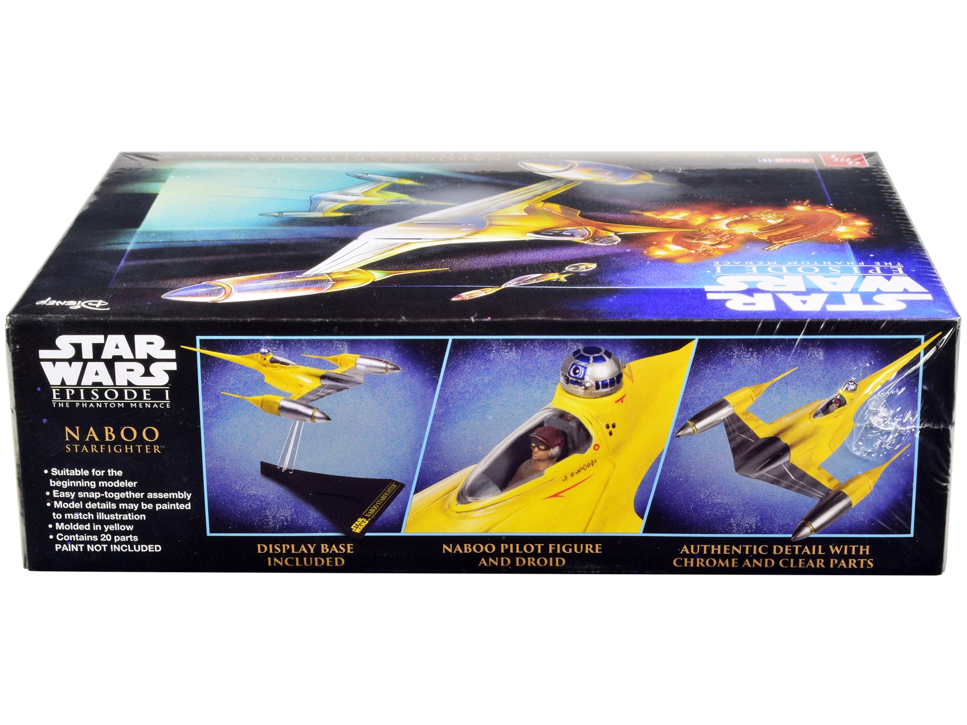 Skill 2 Model Kit Naboo Starfighter Spaceship &quot;Star Wars: Episode I - The Phantom Menace&quot; (1999) Movie 1/48 Scale Model by AMT
