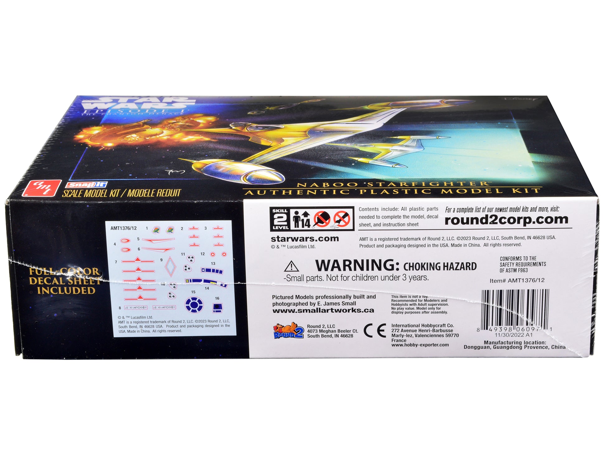 Skill 2 Model Kit Naboo Starfighter Spaceship &quot;Star Wars: Episode I - The Phantom Menace&quot; (1999) Movie 1/48 Scale Model by AMT