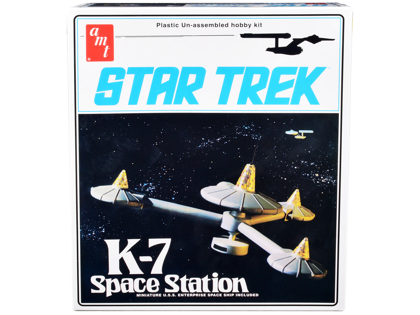 Skill 2 Model Kit K-7 Space Station &quot;Star Trek&quot; (1966-1969) TV Series 1/7600 Scale Model by AMT