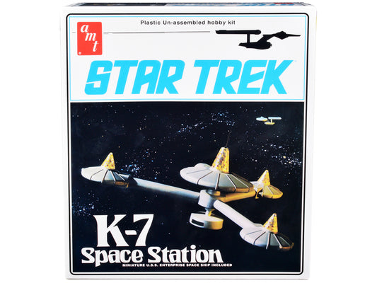 Skill 2 Model Kit K-7 Space Station &quot;Star Trek&quot; (1966-1969) TV Series 1/7600 Scale Model by AMT