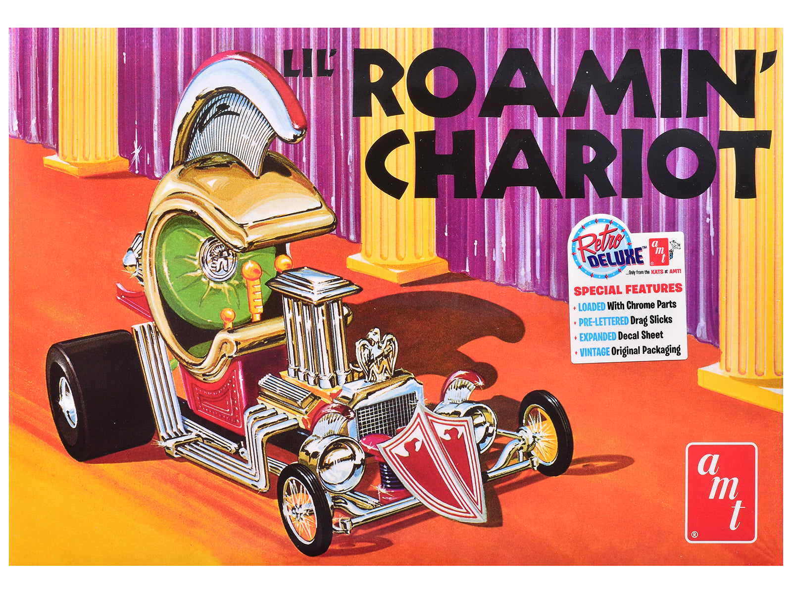 Skill 2 Model Kit &quot;Lil' Roamin'&quot; Chariot Show Rod 1/25 Scale Model by AMT