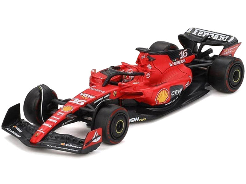 Ferrari SF-23 #16 Charles Leclerc Formula One F1 &quot;Bahrain GP&quot; (2023) 1/64 Diecast Model Car by BBR