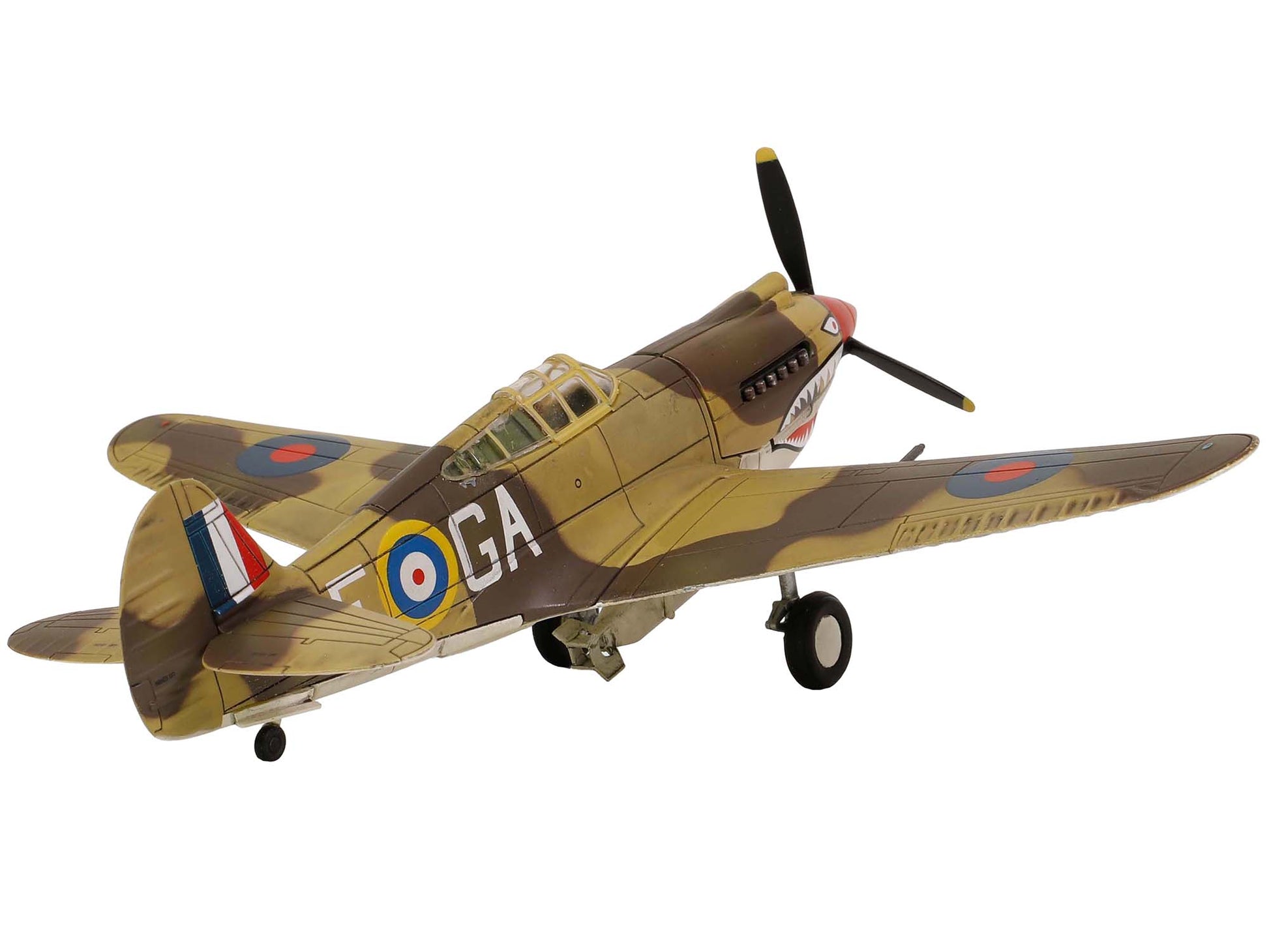 Curtiss P-40B Tomahawk MK IIB Aircraft Fighter &quot;112 Squadron (Royal Air Force) AK402 GA-F North Africa&quot; (October 1941) &quot;WW2 Aircrafts Series&quot; 1/72 Diecast Model by Forces of Valor
