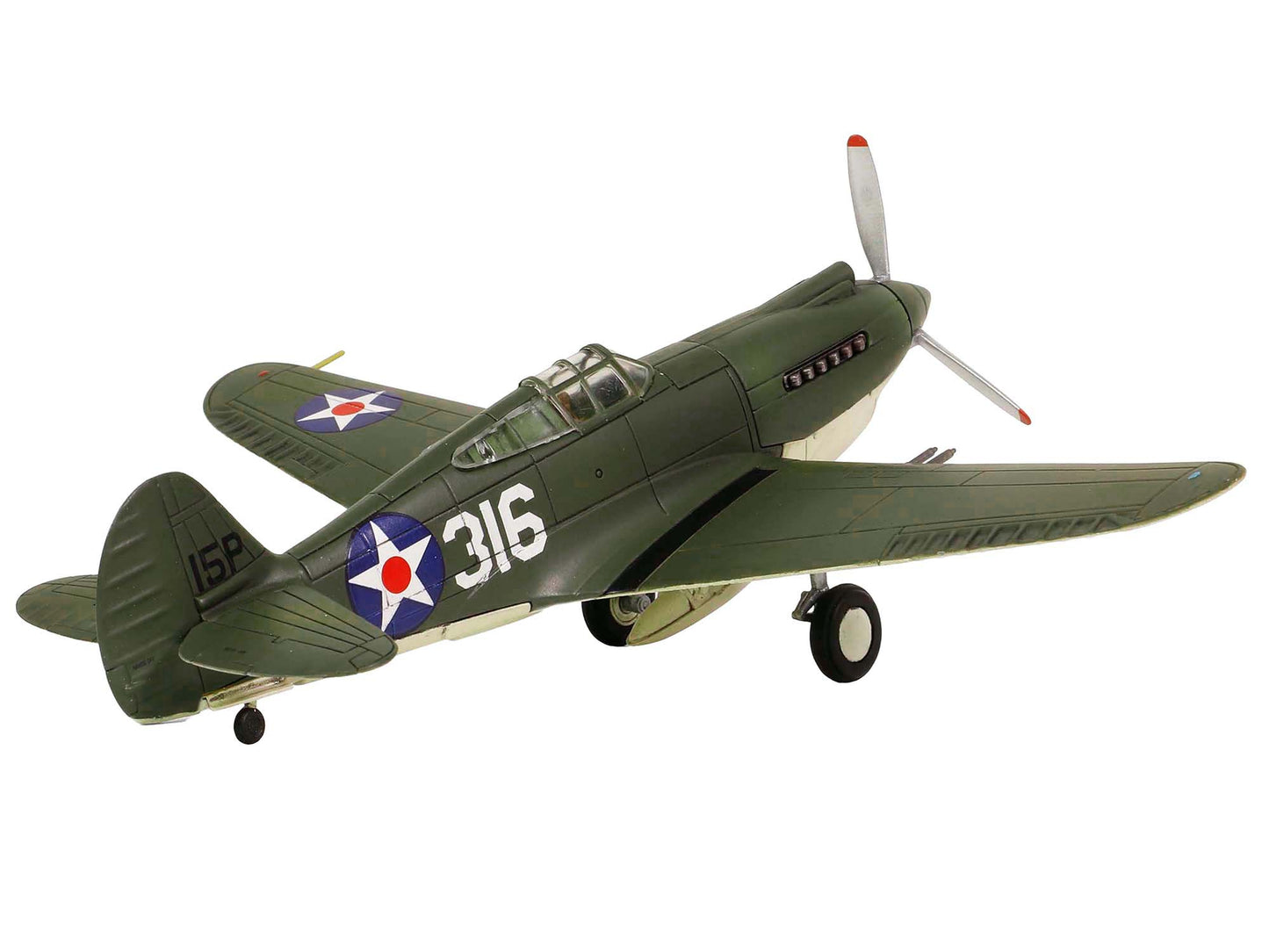 Curtiss P-40B HAWK 81A-2 (P-8127) Aircraft Fighter &quot;47th Pursuit Squadron (15th Pursuit Group) Serial : 316/15P Hawaiian Islands Pearl Habor&quot; (7 December 1941) &quot;WW2 Aircrafts Series&quot; 1/72 Diecast Model by Forces of Valor