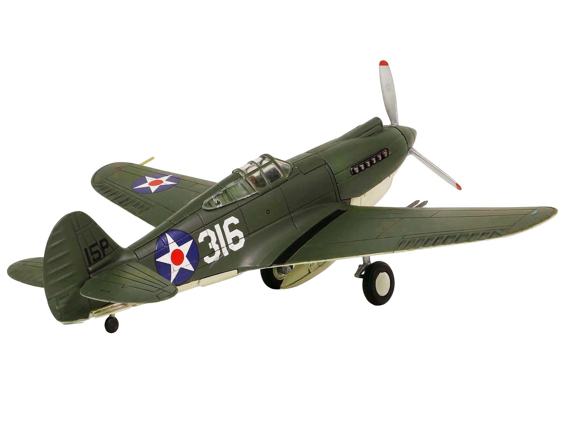 Curtiss P-40B HAWK 81A-2 (P-8127) Aircraft Fighter &quot;47th Pursuit Squadron (15th Pursuit Group) Serial : 316/15P Hawaiian Islands Pearl Habor&quot; (7 December 1941) &quot;WW2 Aircrafts Series&quot; 1/72 Diecast Model by Forces of Valor