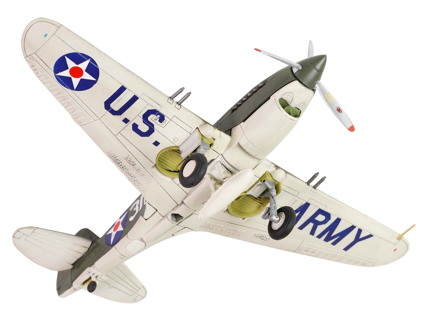 Curtiss P-40B HAWK 81A-2 (P-8127) Aircraft Fighter &quot;47th Pursuit Squadron (15th Pursuit Group) Serial : 316/15P Hawaiian Islands Pearl Habor&quot; (7 December 1941) &quot;WW2 Aircrafts Series&quot; 1/72 Diecast Model by Forces of Valor