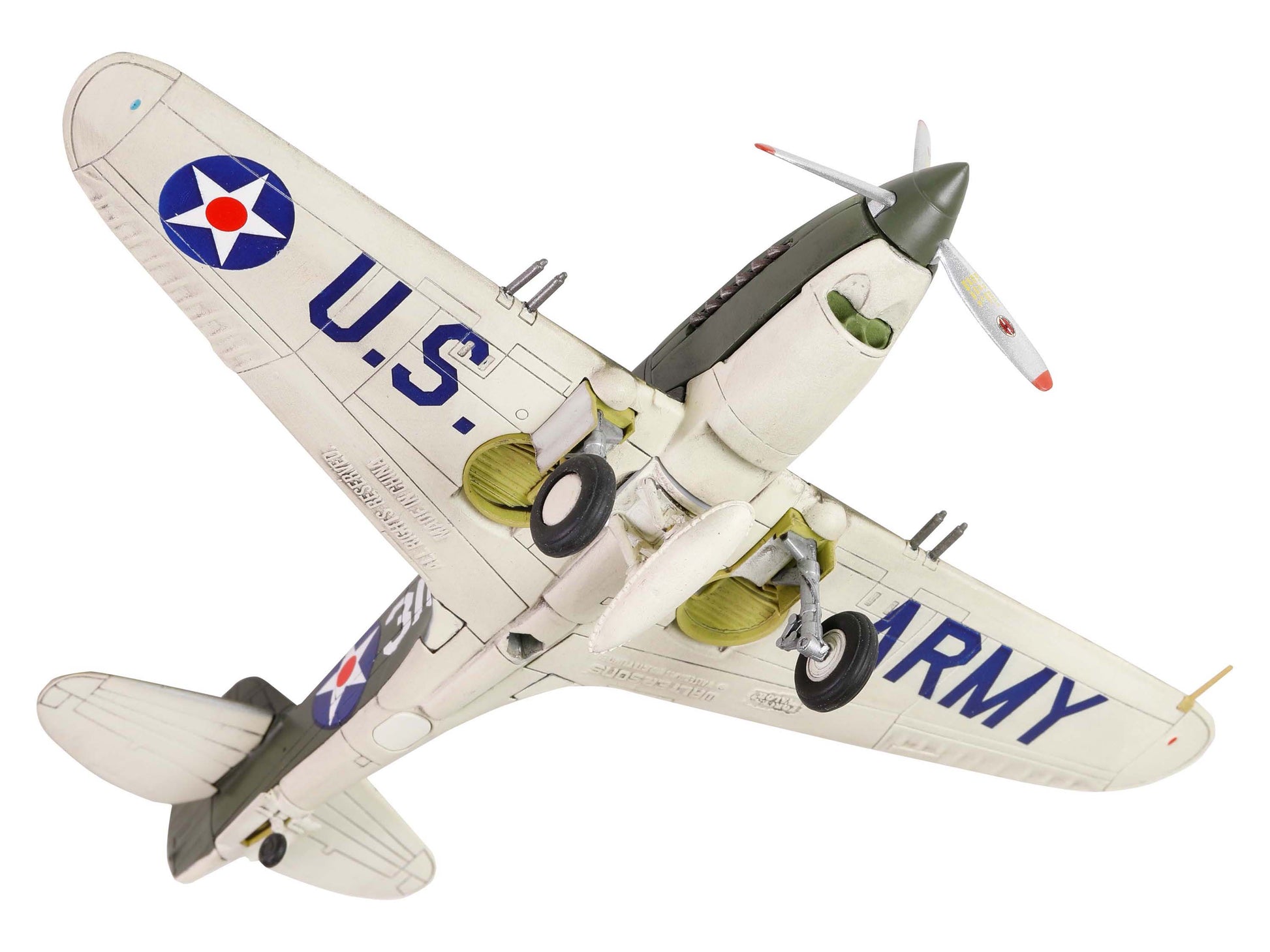 Curtiss P-40B HAWK 81A-2 (P-8127) Aircraft Fighter &quot;47th Pursuit Squadron (15th Pursuit Group) Serial : 316/15P Hawaiian Islands Pearl Habor&quot; (7 December 1941) &quot;WW2 Aircrafts Series&quot; 1/72 Diecast Model by Forces of Valor