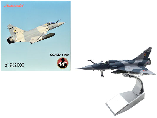 Dassault Mirage 2000C Fighter Aircraft &quot;EC 1/12 Cambresis SPA 162 Tigre NATO Tiger Meet Belgium&quot; (2009) Armee de l'Air (French Air Force)  1/100 Diecast Model Airplane