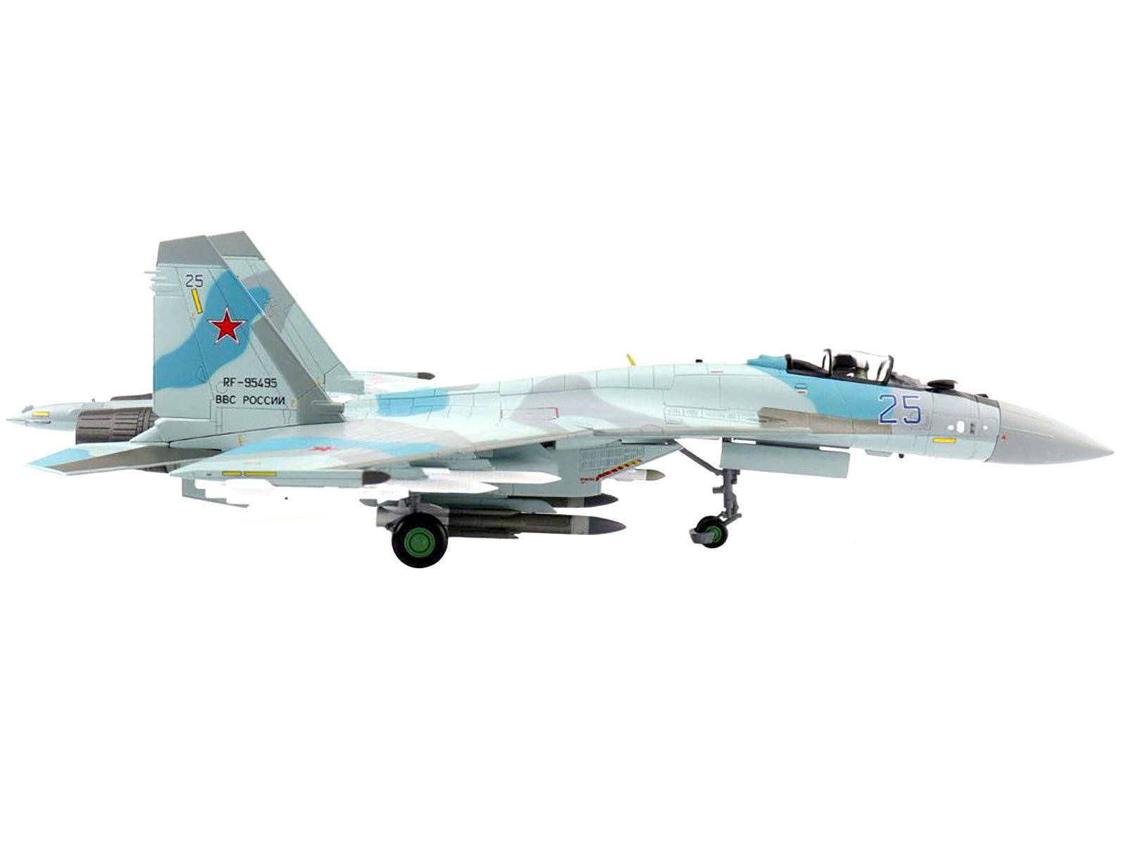 Sukhoi Su-35S Flanker E Fighter Aircraft &quot;22nd IAP 303rd DPVO 11th Air Army VKS (Russian Aerospace Forces)&quot; &quot;Air Power Series&quot; 1/72 Scale Model by Hobby Master