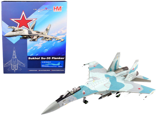 Sukhoi Su-35S Flanker E Fighter Aircraft &quot;22nd IAP 303rd DPVO 11th Air Army VKS (Russian Aerospace Forces)&quot; &quot;Air Power Series&quot; 1/72 Scale Model by Hobby Master