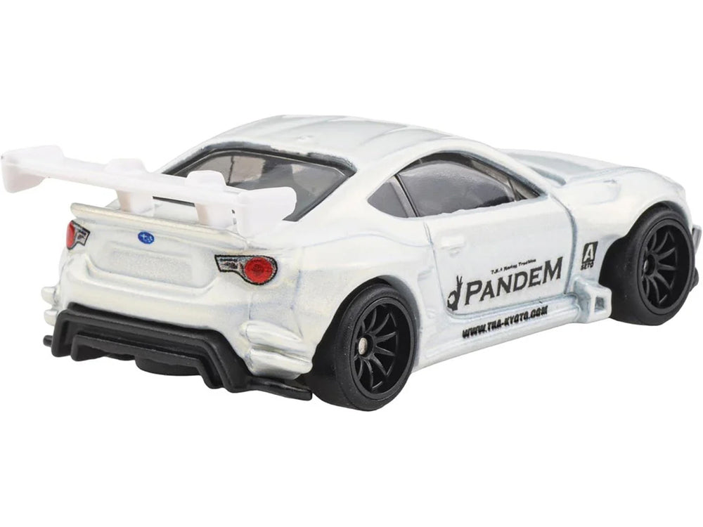 Subaru BRZ Pandem RHD (Right Hand Drive) White Metallic &quot;Circuit Legends&quot; Series Diecast Model Car by Hot Wheels
