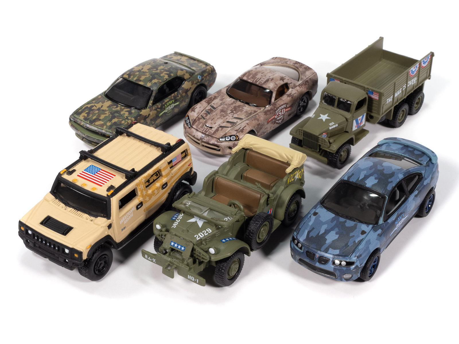 &quot;Military&quot; Set A of 6 pieces 2025 Release 1 Limited Edition Diecast Models by Johnny Lightning