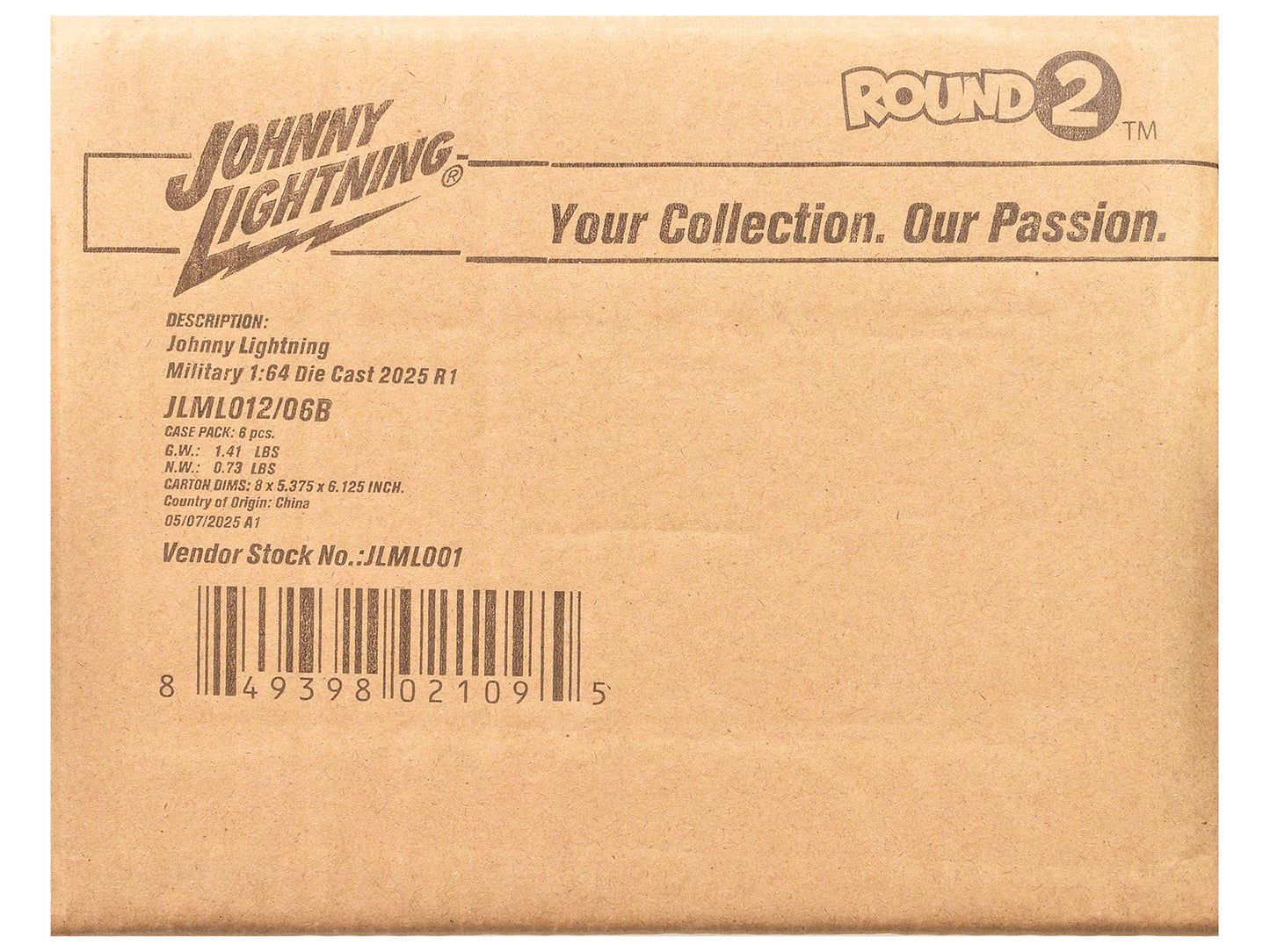 &quot;Military&quot; Set B of 6 pieces 2025 Release 1 Limited Edition Diecast Models by Johnny Lightning