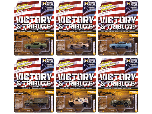 &quot;Military&quot; Set B of 6 pieces 2025 Release 1 Limited Edition Diecast Models by Johnny Lightning