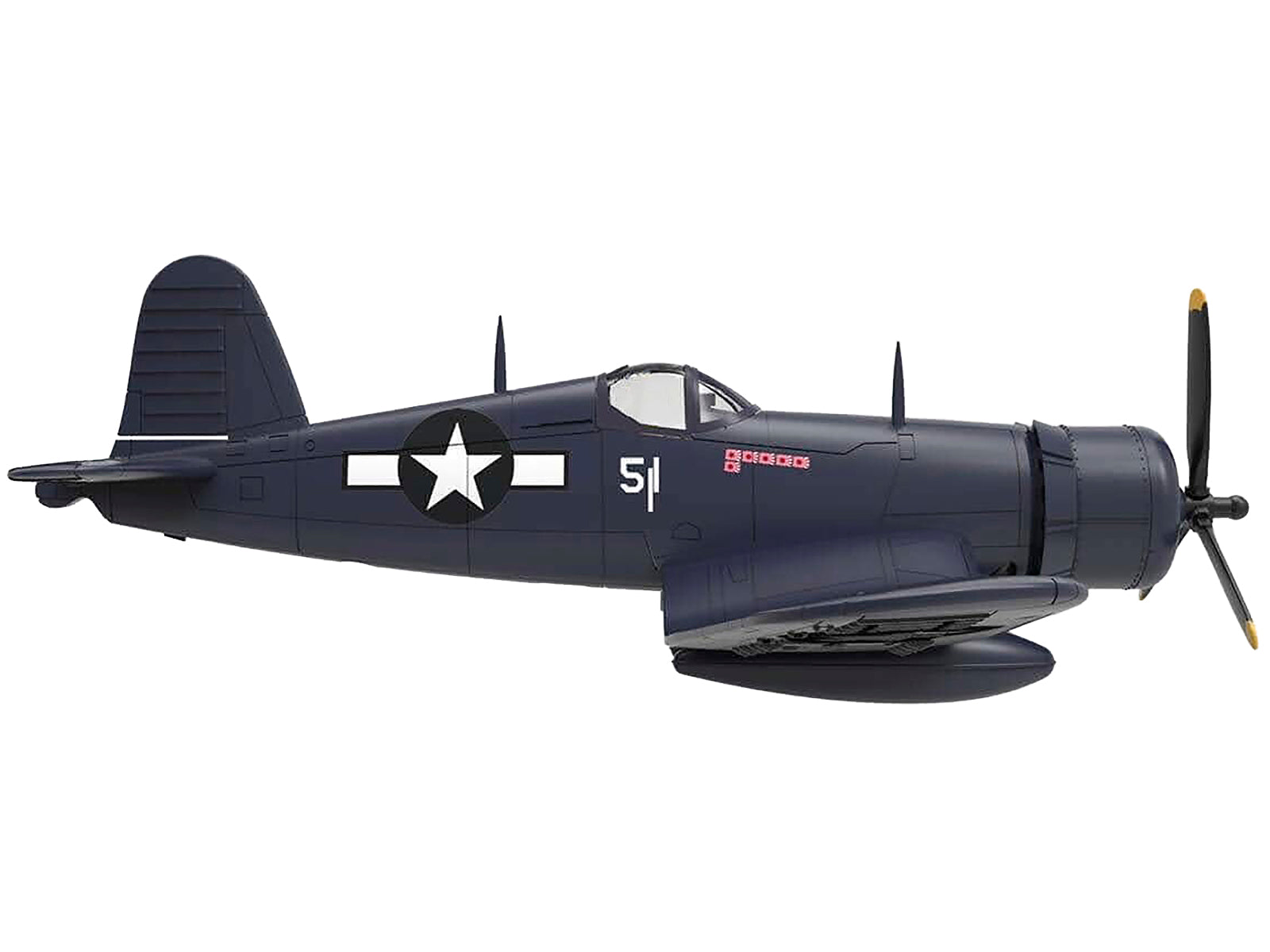 Vought F4U-1D Corsair Fighter Aircraft &quot;Robert Wade VMF-323 Death Rattlers Yontan Airfield Okinawa&quot; (1945) United States Marine Corps &quot;Planes of World War II&quot; Series 1/72 Diecast Model Airplane by Luppa