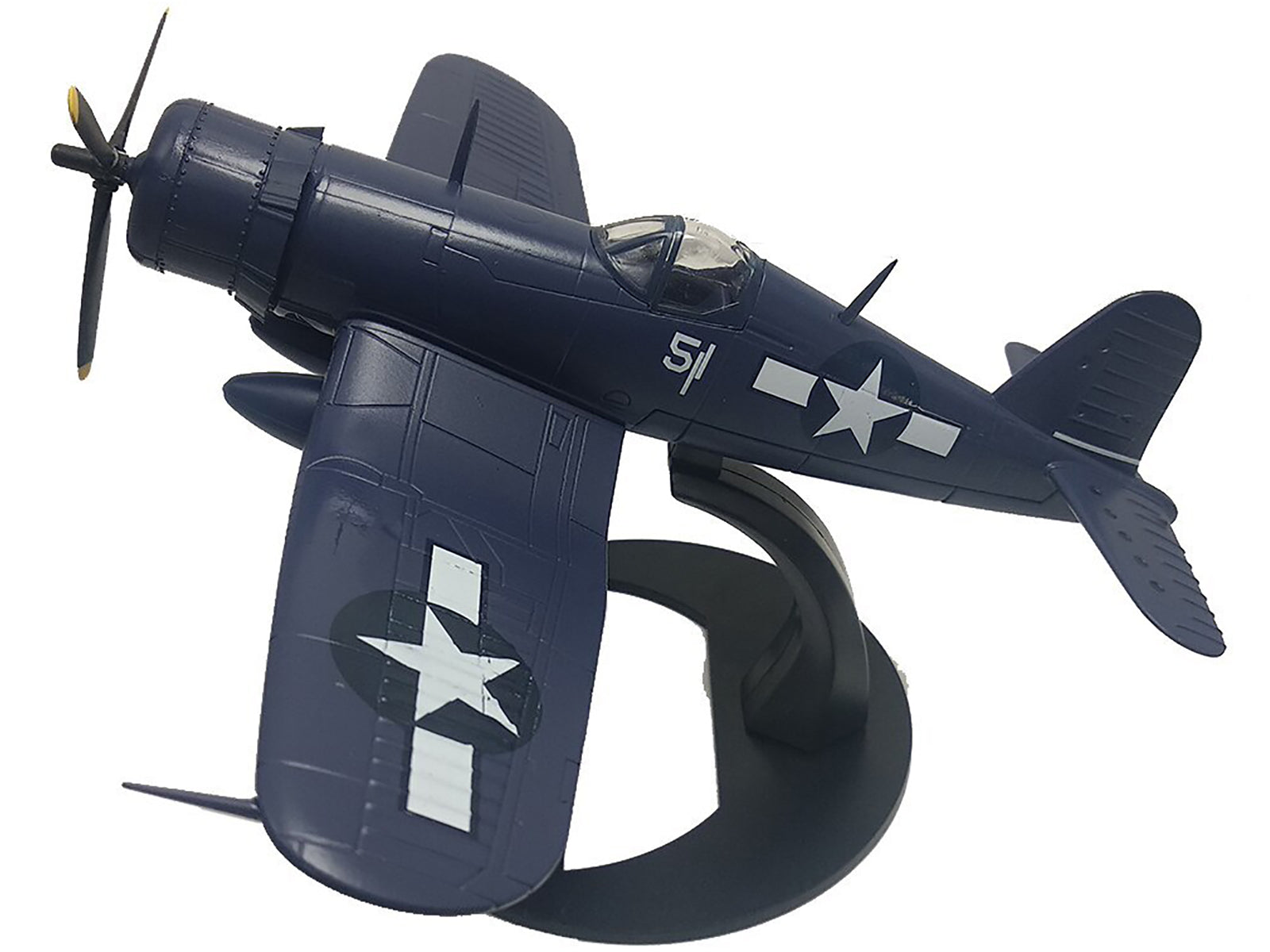 Vought F4U-1D Corsair Fighter Aircraft &quot;Robert Wade VMF-323 Death Rattlers Yontan Airfield Okinawa&quot; (1945) United States Marine Corps &quot;Planes of World War II&quot; Series 1/72 Diecast Model Airplane by Luppa