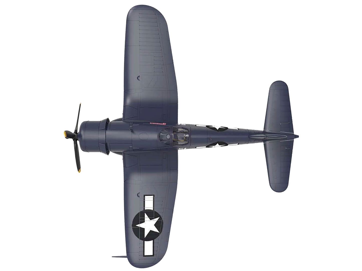Vought F4U-1D Corsair Fighter Aircraft &quot;Robert Wade VMF-323 Death Rattlers Yontan Airfield Okinawa&quot; (1945) United States Marine Corps &quot;Planes of World War II&quot; Series 1/72 Diecast Model Airplane by Luppa