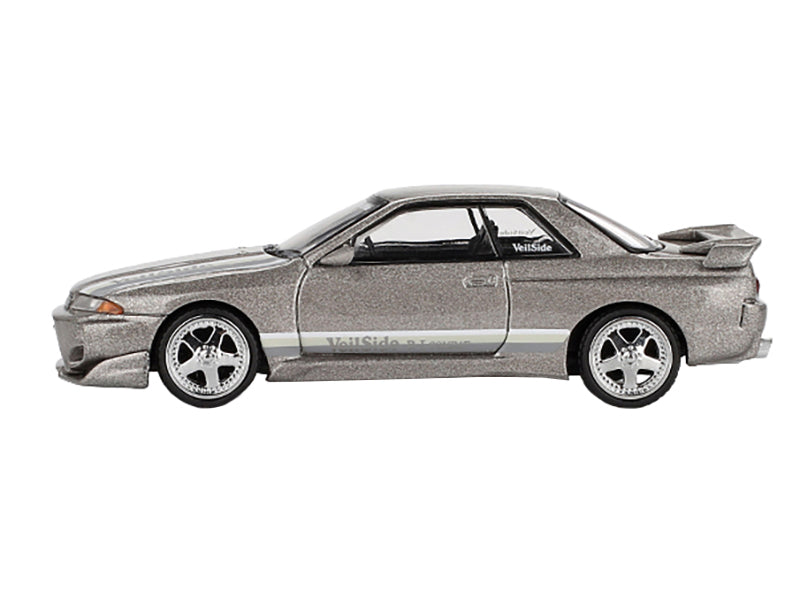 Nissan Skyline GT-R (R32) RHD (Right Hand Drive) &quot;Veilside Combat C-I&quot; Gray Metallic Limited Edition 1/64 Diecast Model Car by Mini GT