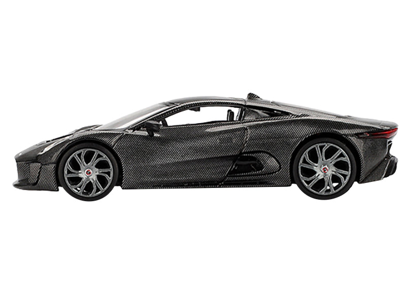 Jaguar C-X75 &quot;Test Car&quot; Black Carbon Limited Edition 1/64 Diecast Model Car by Mini GT