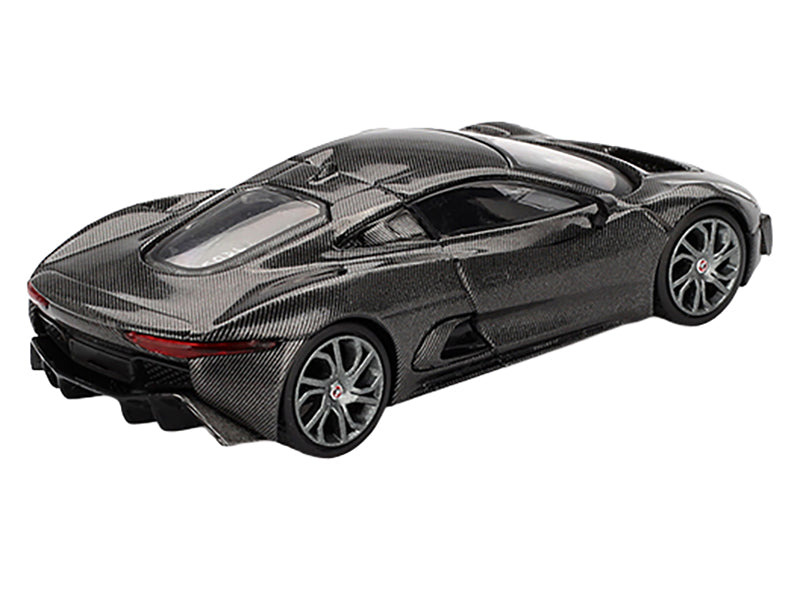 Jaguar C-X75 &quot;Test Car&quot; Black Carbon Limited Edition 1/64 Diecast Model Car by Mini GT