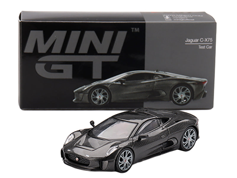 Jaguar C-X75 &quot;Test Car&quot; Black Carbon Limited Edition 1/64 Diecast Model Car by Mini GT