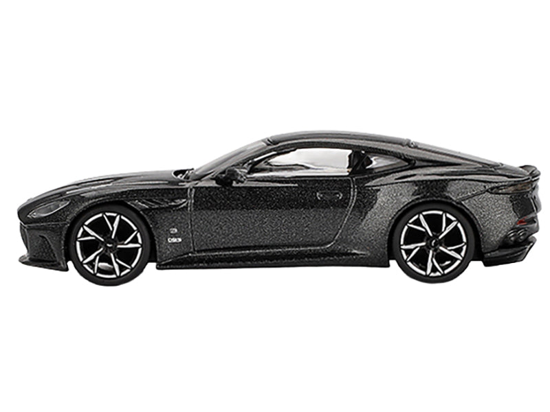 Aston Martin DBS RHD (Right Hand Drive) &quot;007 Edition&quot; Black Metallic Limited Edition 1/64 Diecast Model Car by Mini GT