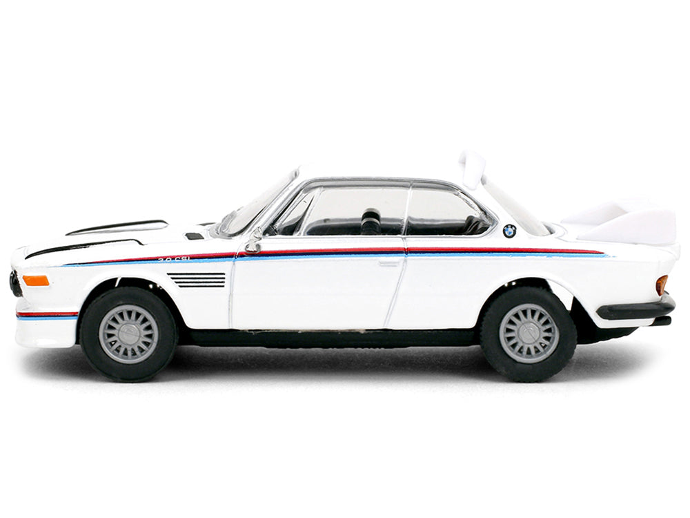 1975 BMW 3.0 CSL White with Red and Blue Stripes &quot;Collection&quot; Series 1/64 Diecast Model Car by Majorette