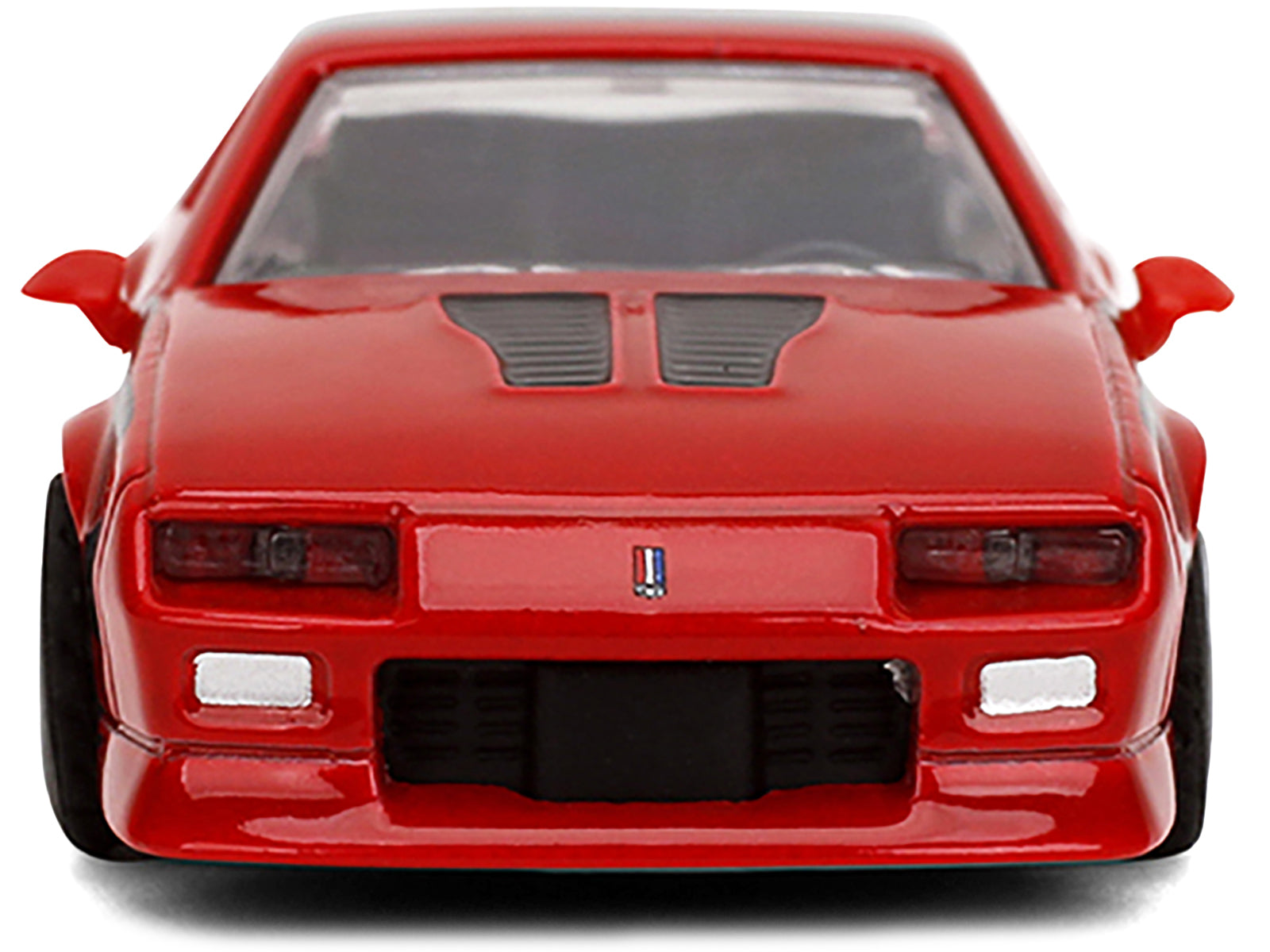 1985 Chevrolet Camaro Red with Black Top and Stripes &quot;Collection&quot; Series 1/64 Diecast Model Car by Majorette