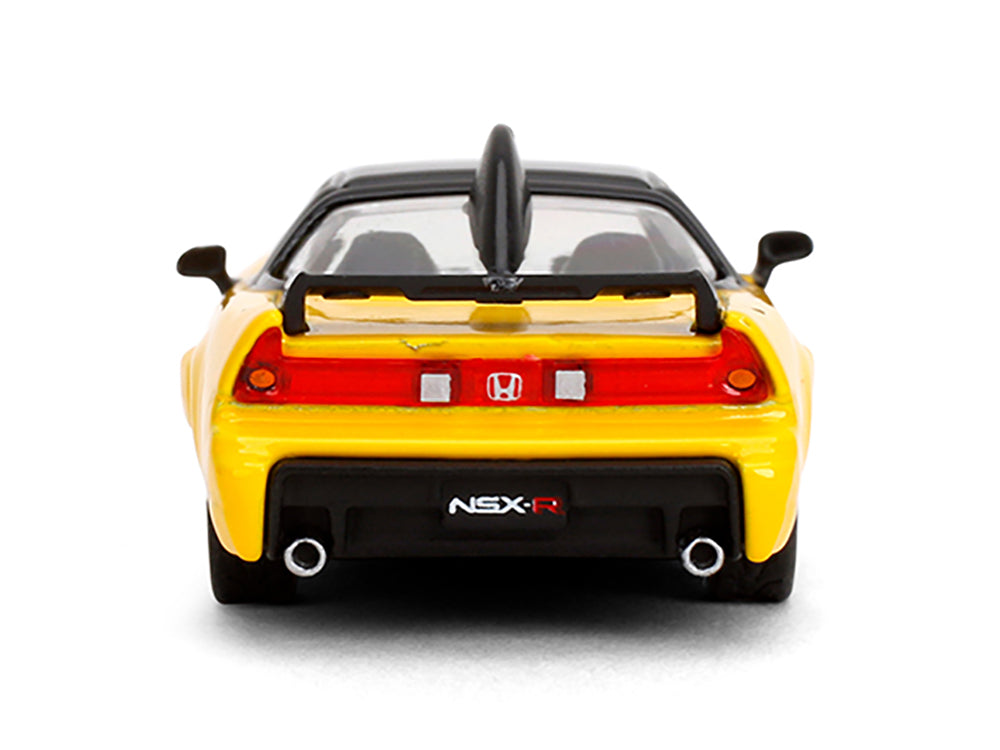 1995 Honda NSX-R GT RHD (Right Hand Drive) Yellow with Black Top &quot;Collection&quot; Series 1/64 Diecast Model Car by Majorette