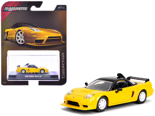 1995 Honda NSX-R GT RHD (Right Hand Drive) Yellow with Black Top &quot;Collection&quot; Series 1/64 Diecast Model Car by Majorette