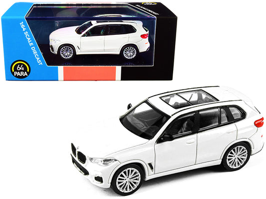 BMW X5 (G05) with Sunroof Mineral White 1/64 Diecast Model Car by Paragon