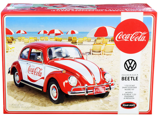 Skill 3 Snap Model Kit Volkswagen Beetle &quot;Coca-Cola&quot; 1/25 Scale Model by Polar Lights