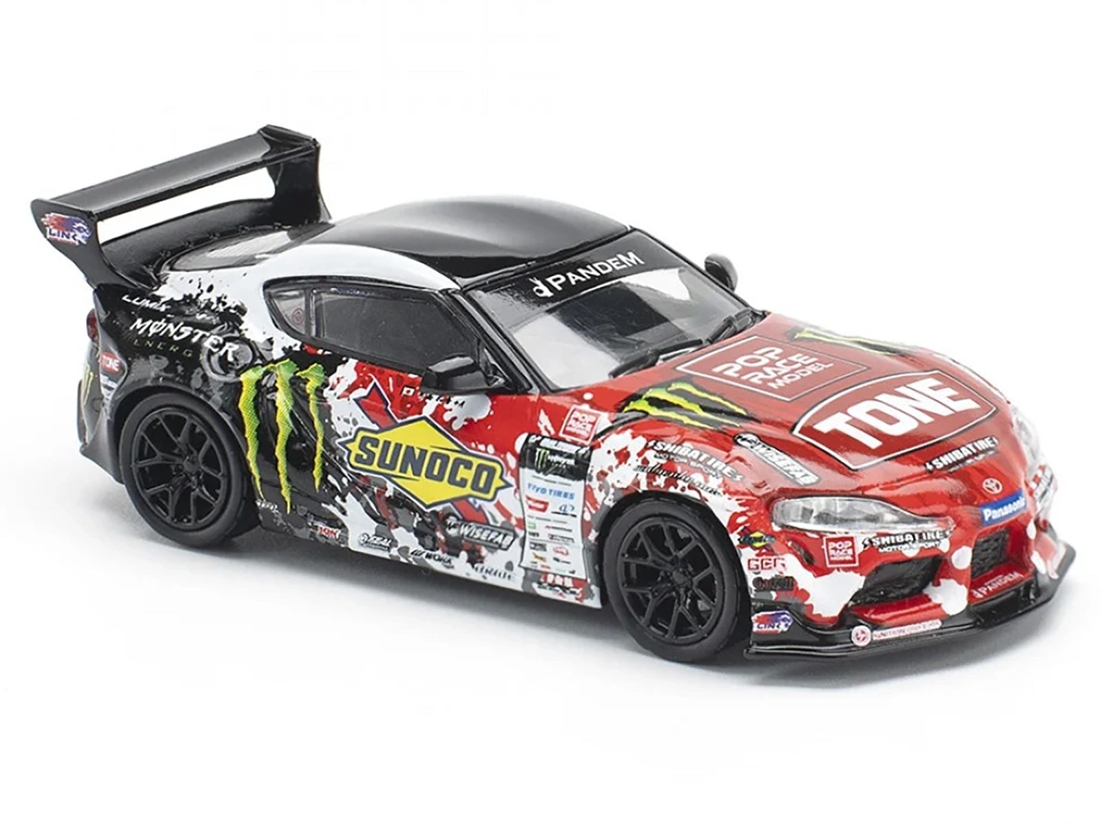 Toyota Pandem GR Supra RHD (Right Hand Drive) Daigo Saito &quot;D1 Grand Prix&quot; (2024) 1/64 Diecast Model Car by Pop Race